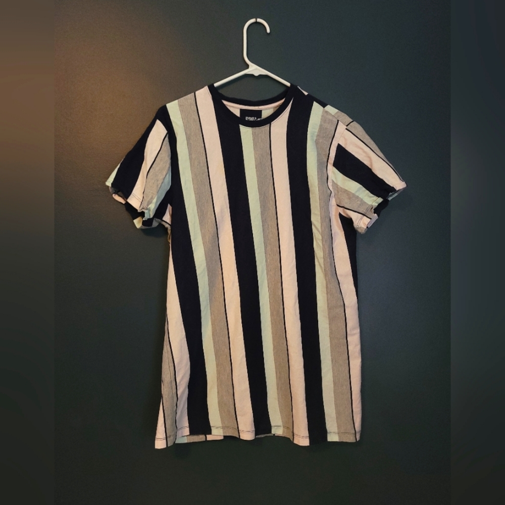 San Fransico Work Shirt - Short Sleeve Striped T-Shirt